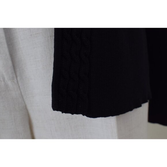 Vintage 00s Viscose/Nylon Scott‎ Taylor Black Cardigan size S - Picture 9 of 10